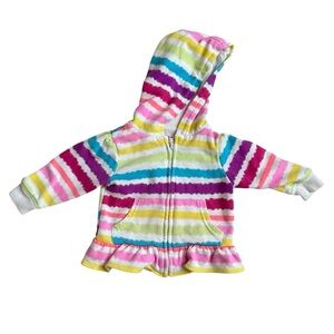 Garanimals baby  Girl Hooded Jacket Striped Hooded Jacket size 12 months